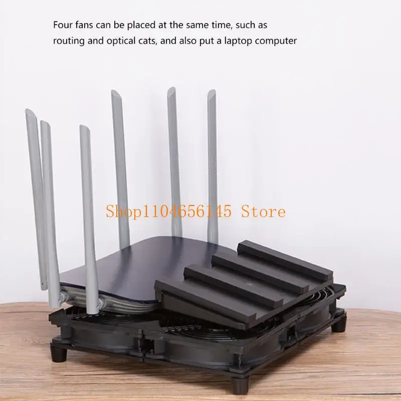 652F High 120mm USB Cooling Fan with Rubber Feet for Routers, Modems, DVRs, Boxes, and PC Laptop Stands