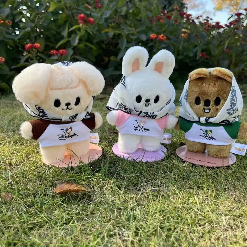 Skzoo figura dos desenhos animados boneca de pelúcia coreano wolfchan leebit dwaekki hanquokka jiniret bbokari acompanhando bonecas fã presente brinquedo