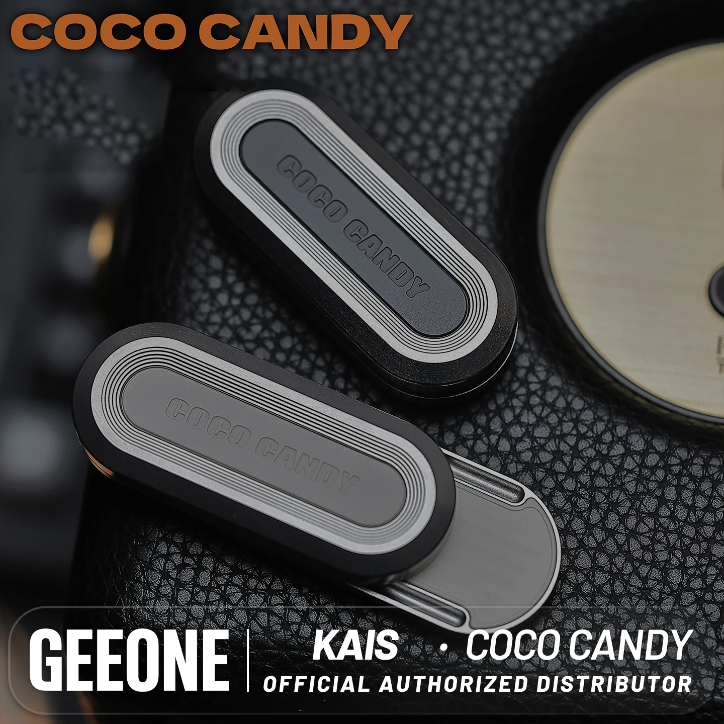 KAIS COCO CANDY Rhythm Track Lightweight Finger Toys Desk Toys Magnetic Slider-like Impact Feel Fidgets Toys