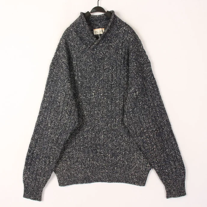 

Vintage Autumn Winter Handmade Knitted Wool Sweater Women's V-Neck Long Sleeve Warm Thickened Coat Style Color Bean Car...
