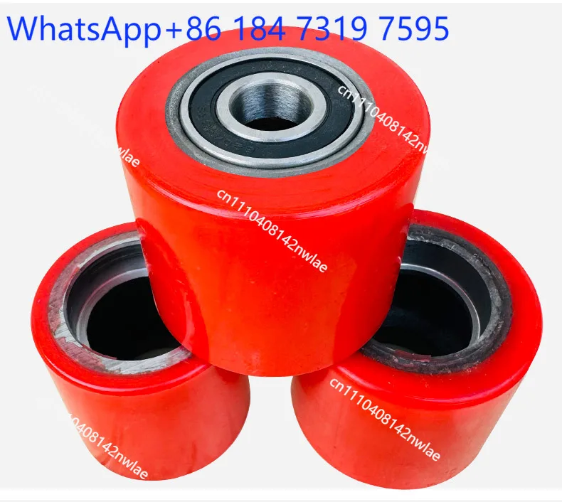 Manual Forklift Wheels Hydraulic Hand Push Truck Casters Electric Pallet Jack Replacement Rollers Heavy Duty Industrial