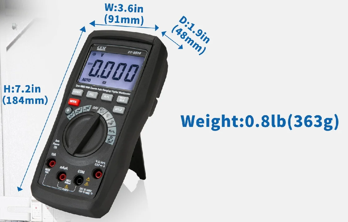 CEM DT-9516 Multimetri digitali professionali a vero RMS