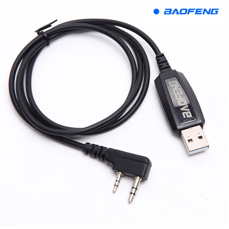 Baofeng-cable USB profesional para walkie-talkie, enchufe de 2 pines, línea de frecuencia de escritura para UV-5R, accesorios para CD, 888S