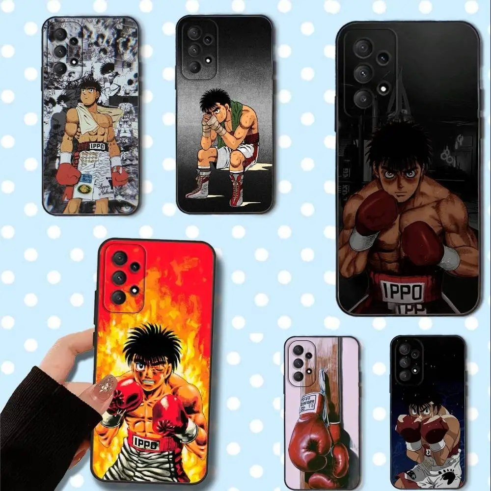 

Boxing H-Hajime no Ippo Phone Case For Samsung Galaxy A13,A21s,A22,A31,A32,A52,A53,A71,A80,Soft Black Shell