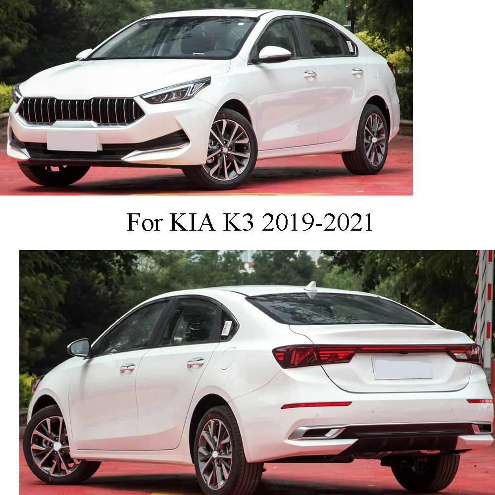 لكيا K3 2019 2020 2021 سيارة ملصق مقبلات عمود نافذة الشريط الأوسط إطار الكسوة اغطية أجزاء #6
