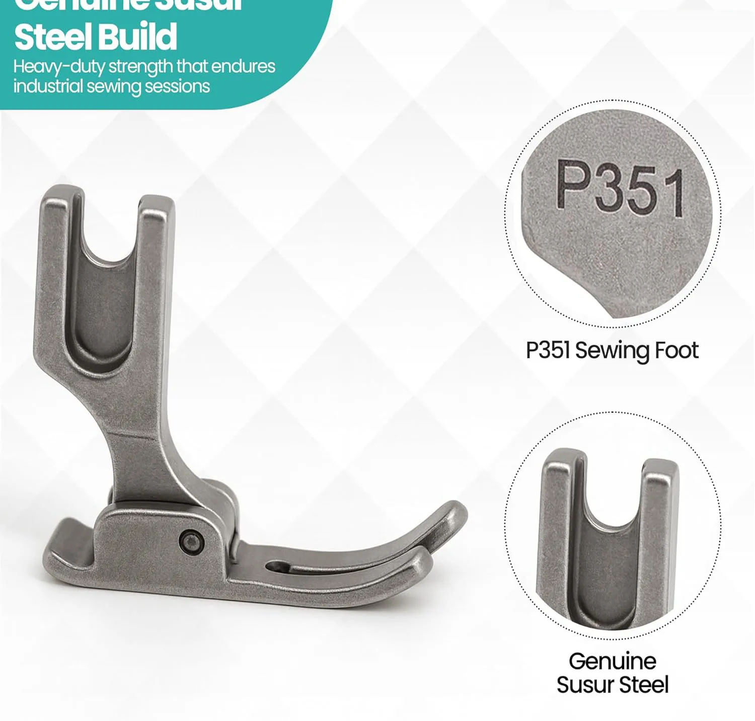 P351 Standard Presser Foot for Industrial Sewing Machines, Straight Stitch Foot, Durable Sewing Accessory for Pre