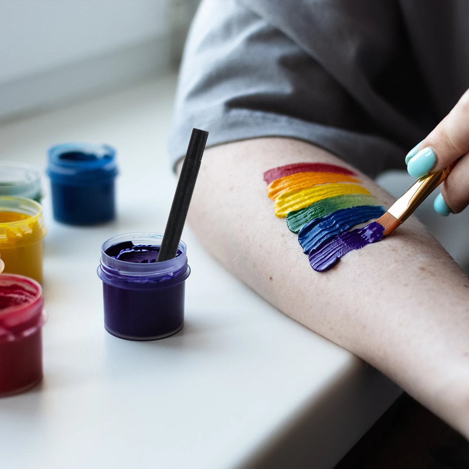 

60 шт. одноразовые полипропиленовые палочки для перемешивания пигментов, стержни для смешивания чернил для татуировки, рисования, поделки, миксер для пигментов для татуировки