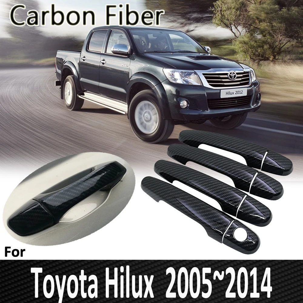 

Pop for Toyota Hilux AN10 AN20 AN30 SR5 2005~2014 2006 2007 2008 Chrome Door Handle Cover Refit Car Accessories