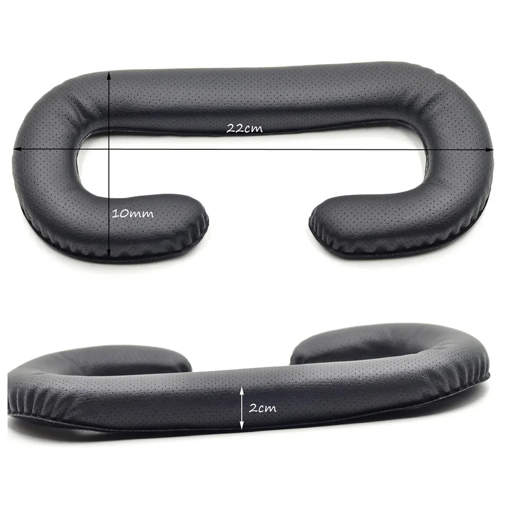 Vr Eye Pad Replacement Face Cushion Cover for Virtual Reality Headsets Enhanced Comfort Larger Design Skin Friendly Active