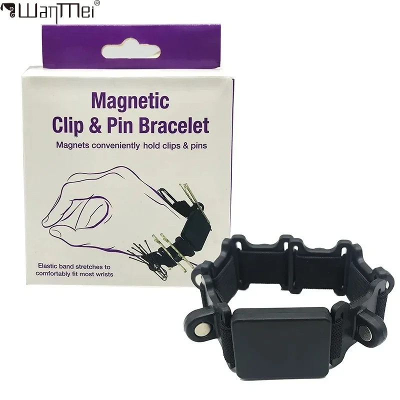 

1PCS Barber Magnetic Bracelet Makeup Artist Magnet Adsorption Hairpin Hair Clips Wrist Strap Professional Salon Accessories