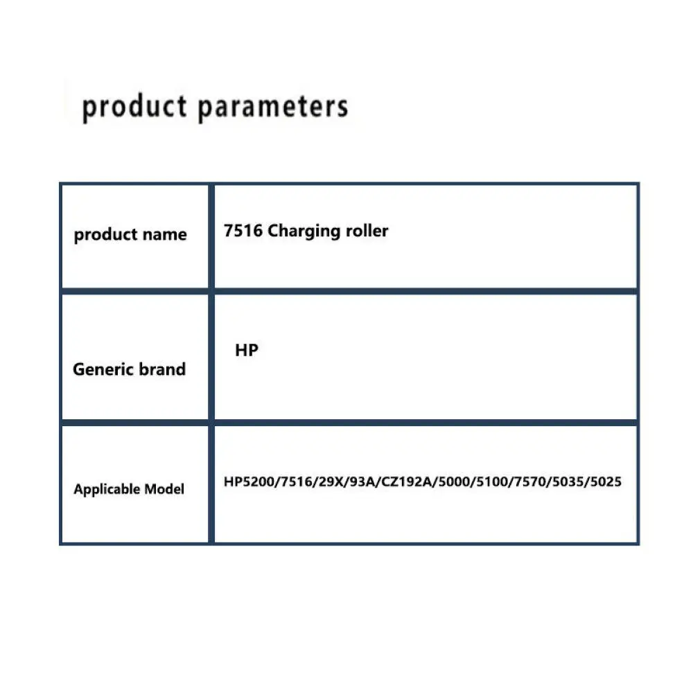 PCR Main Charge Roller for HP 5000 5550 7516A 29X 4129X 16A 7570A