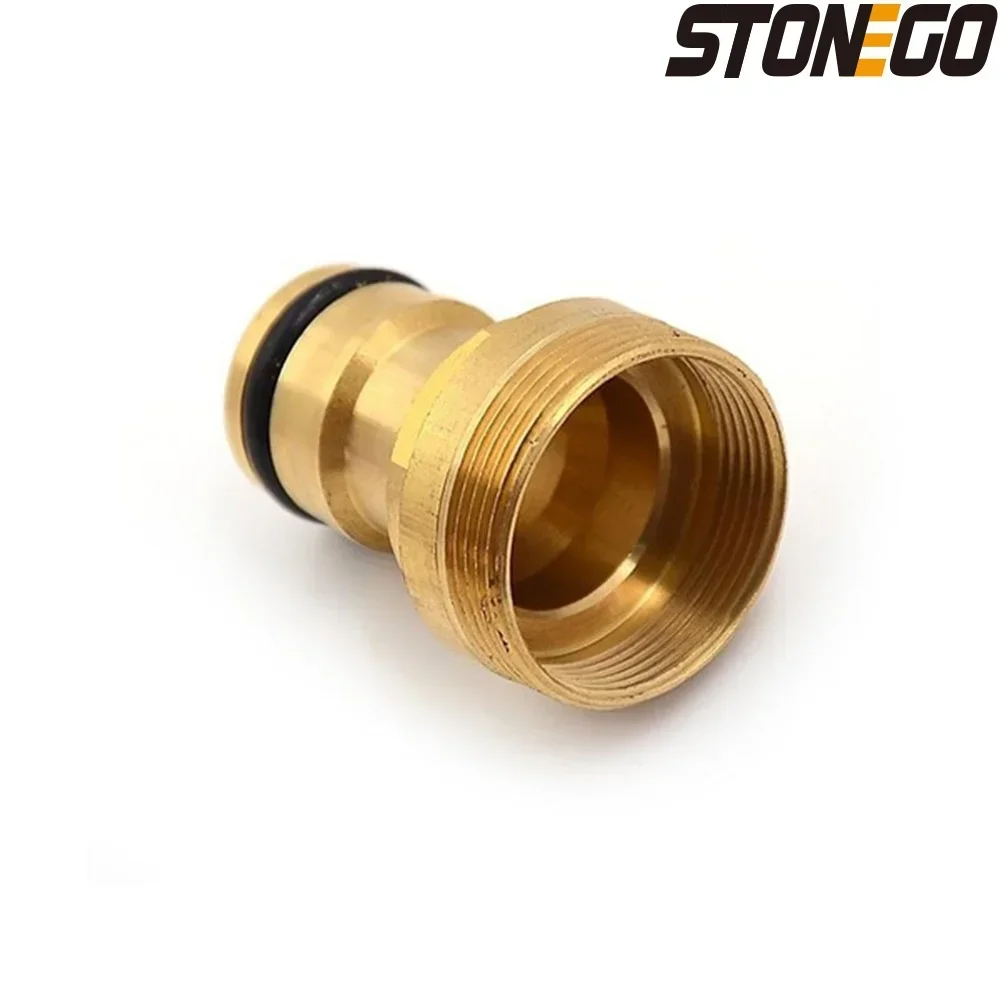 STONEGO Brass M22 M24 Thread Hose Water Tube Connector Tap Snap Adaptor Fitting Garden Quick Connector Kitchen Faucet Adapter