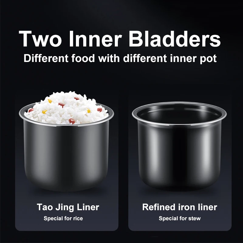 SUPOR Electric pressure cooker Rice cooker Graphic display Multi-function menu Two reservoirs High quality 5L  pressure cooker - Image 3