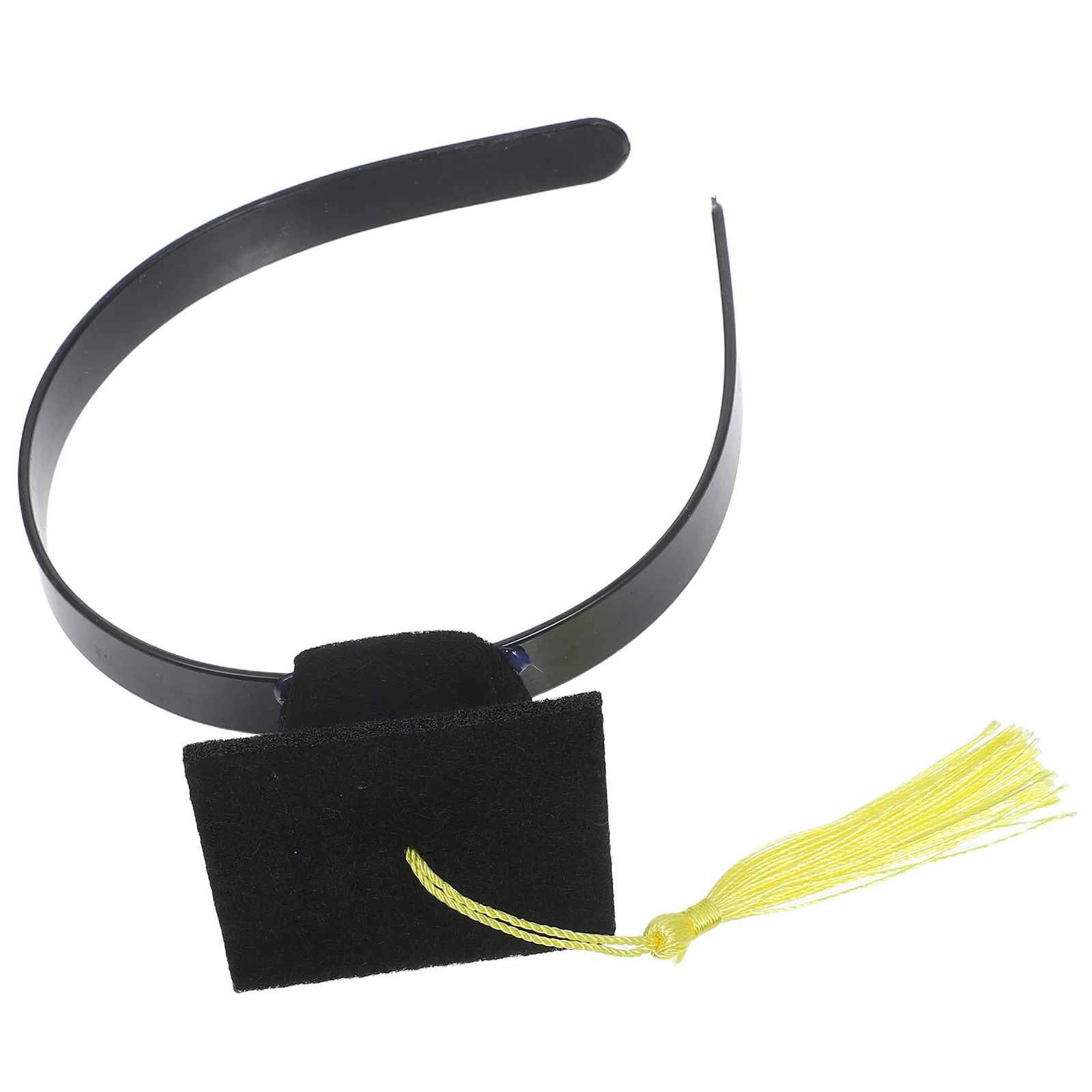

1pcs Mini Graduation Grad Cap Headband Headband Stylish Photo Prop Versatile Use Party Favors Hair Accessories Decorations