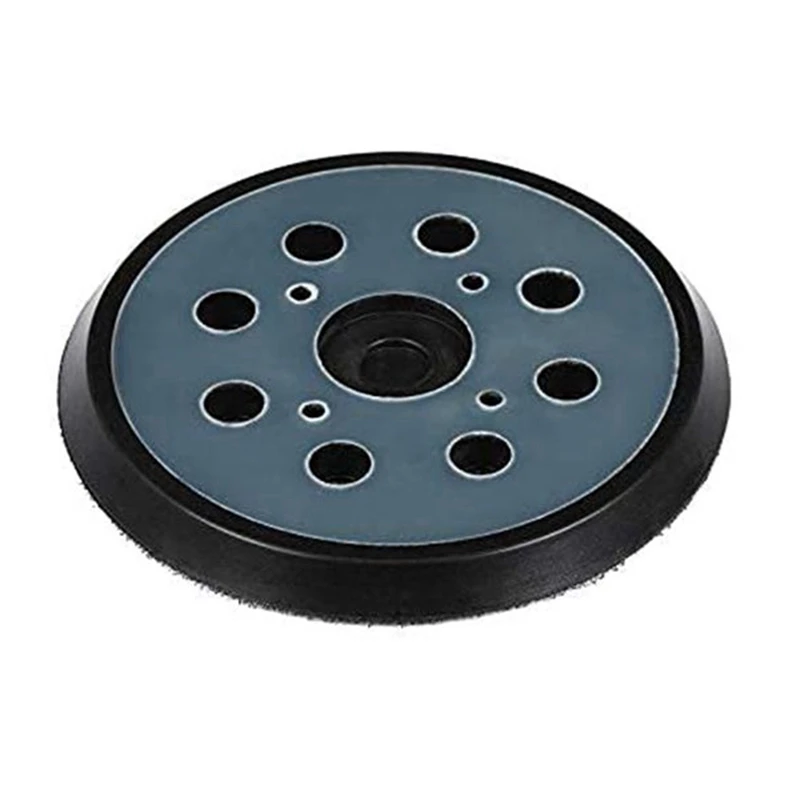 5 Inch 8 Holes 125Mm Hook Loop Sanding Backing Pad For Makita Orbital Sander Disk Discs Porter Cable Backup Stick On Pad Promoti