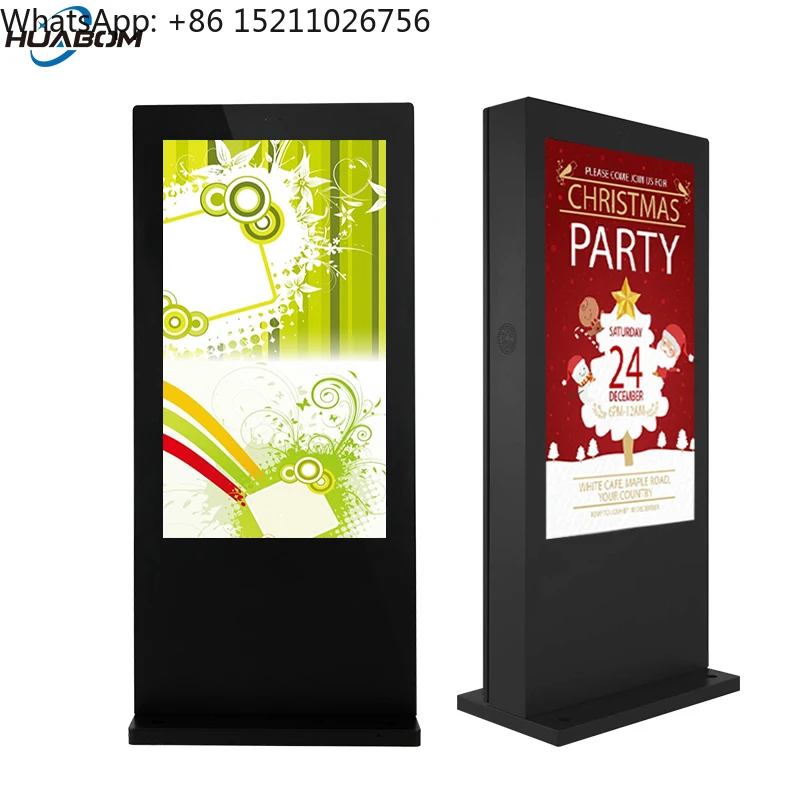 Advertising Display Waterproof Touch Screen Lcd Kiosk Floor Standing Outdoor Digital Signage Totem Outdoor