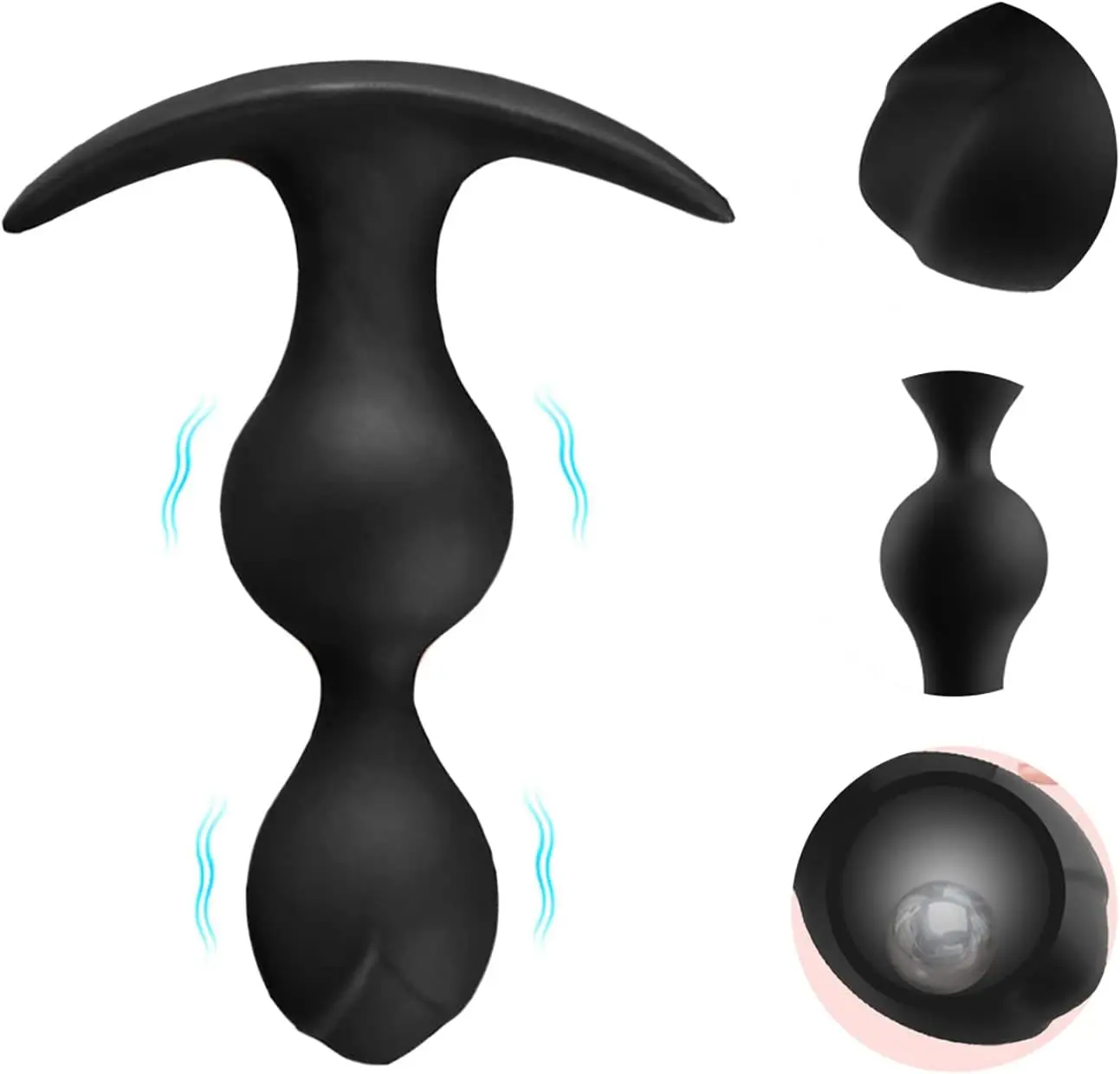 

Anal Toys Anal Plugs Vibrator, Vibrating Anal Beads Butt Plug Sex Toys for Men Thrusting Anal Vibrators with Beads Butt Plug