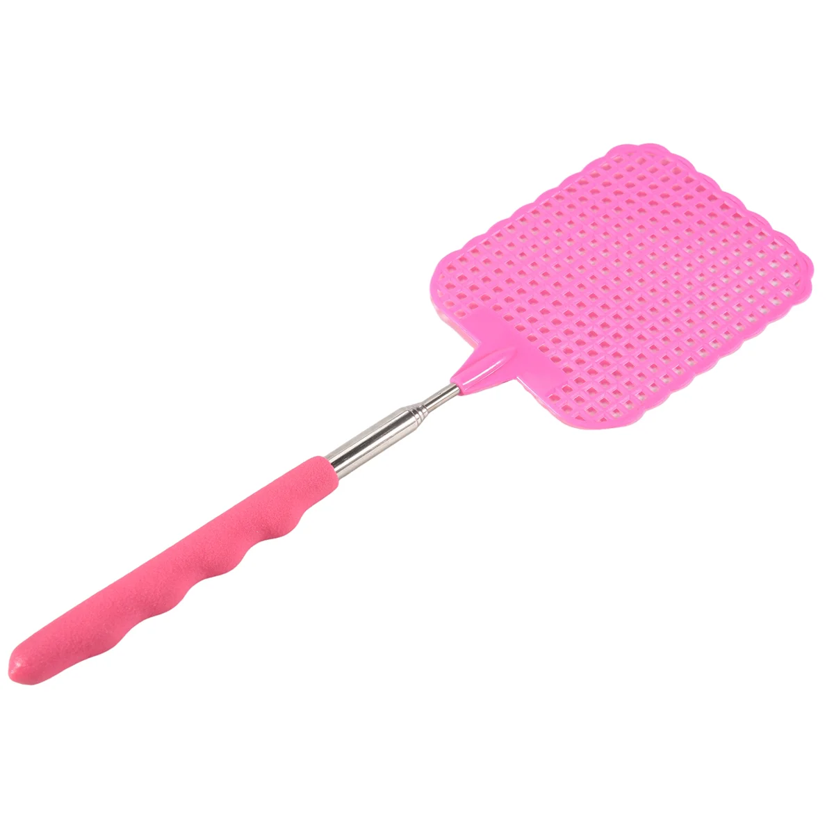 M04K Flyswatter 플라이 태퍼 모기 곤충 파리채 최대 73cm 핑크색