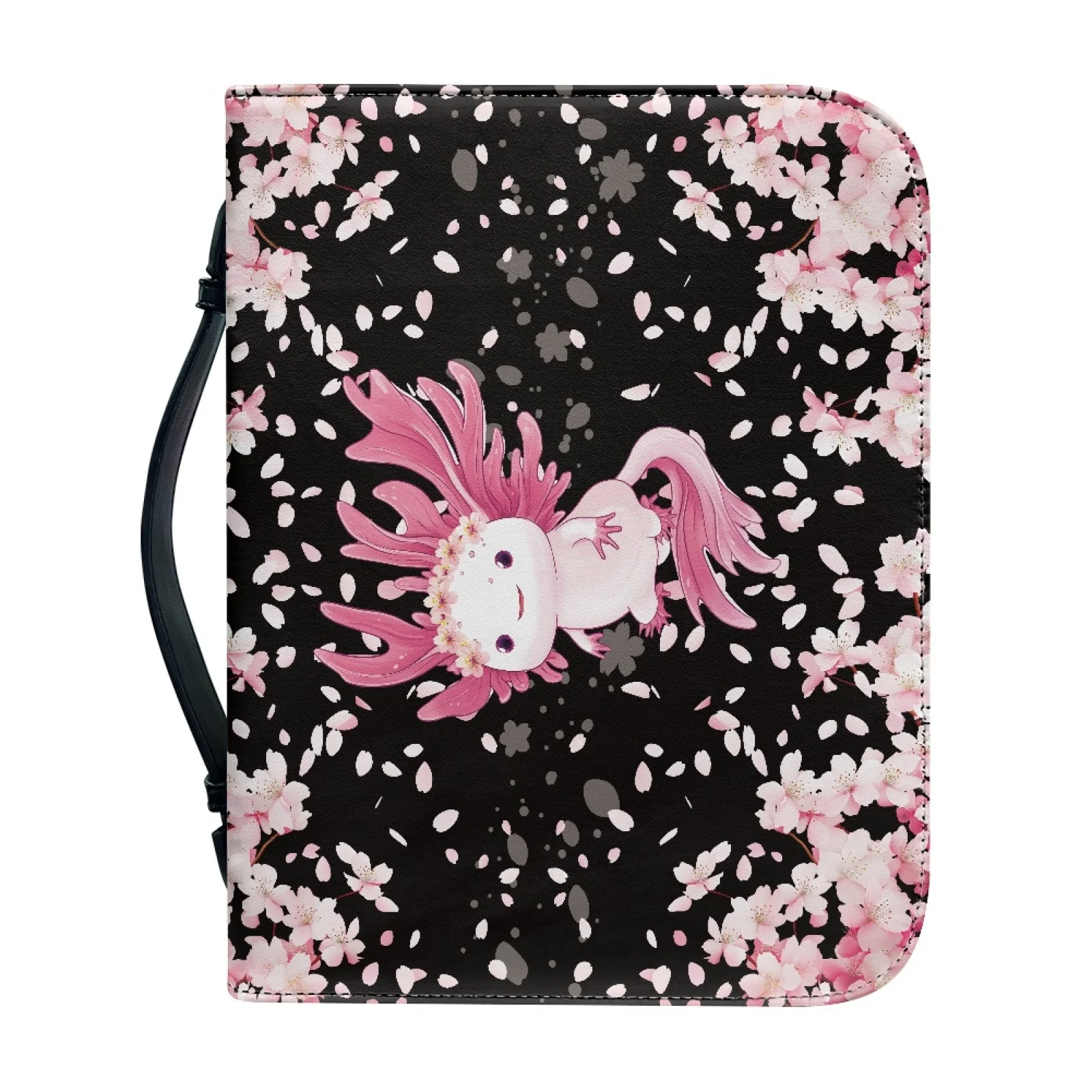 PENSTROLL Pink Axolotl Dream 2026 New Protective Bible Cover for Outdoor PU Leather Bible Covers