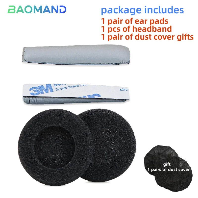 1 Set Ikat Kepala Bantalan Telinga Pengganti untuk Sennheiser PX100 PX80 PX90 Headphone Sarung Bantal Telinga Busa Memori
