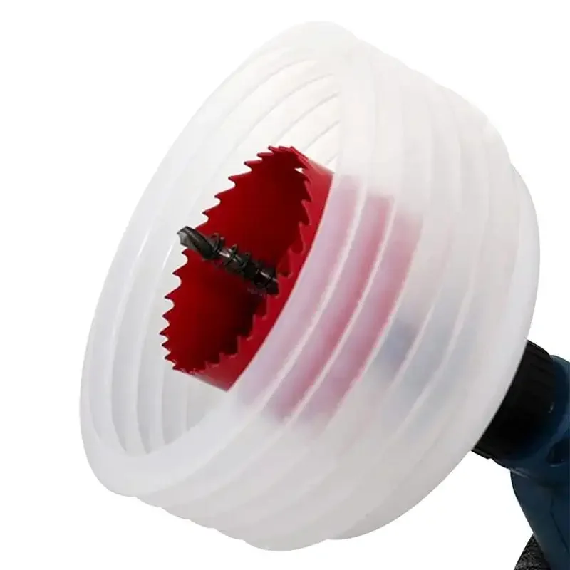 Drill Dust Cover Drill Dust Collector Hole Saw Accessories Home Ash Bowl Drill Dust Cover Easy Operate Hole Saw Accessories