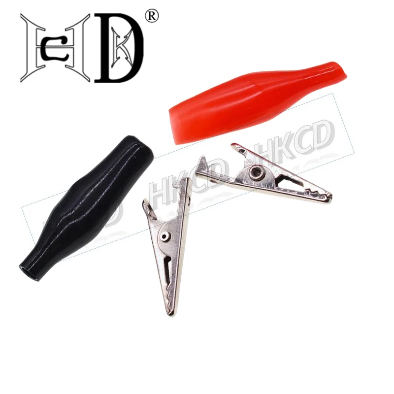4pcs Crocodile clip,wire clip,test clip,universal meter,conductive battery,electrician,lap wire clip