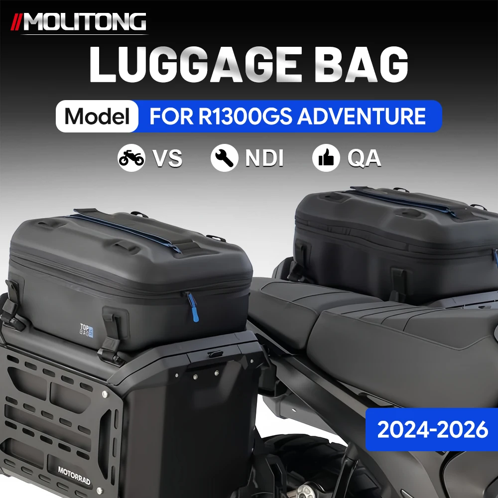 Rear Seat Luggage Bag, Top Box Bag, Left and Right Side Bags, and Top Bag for BMW R1300GS ADV Motorcycle (2024-2026)