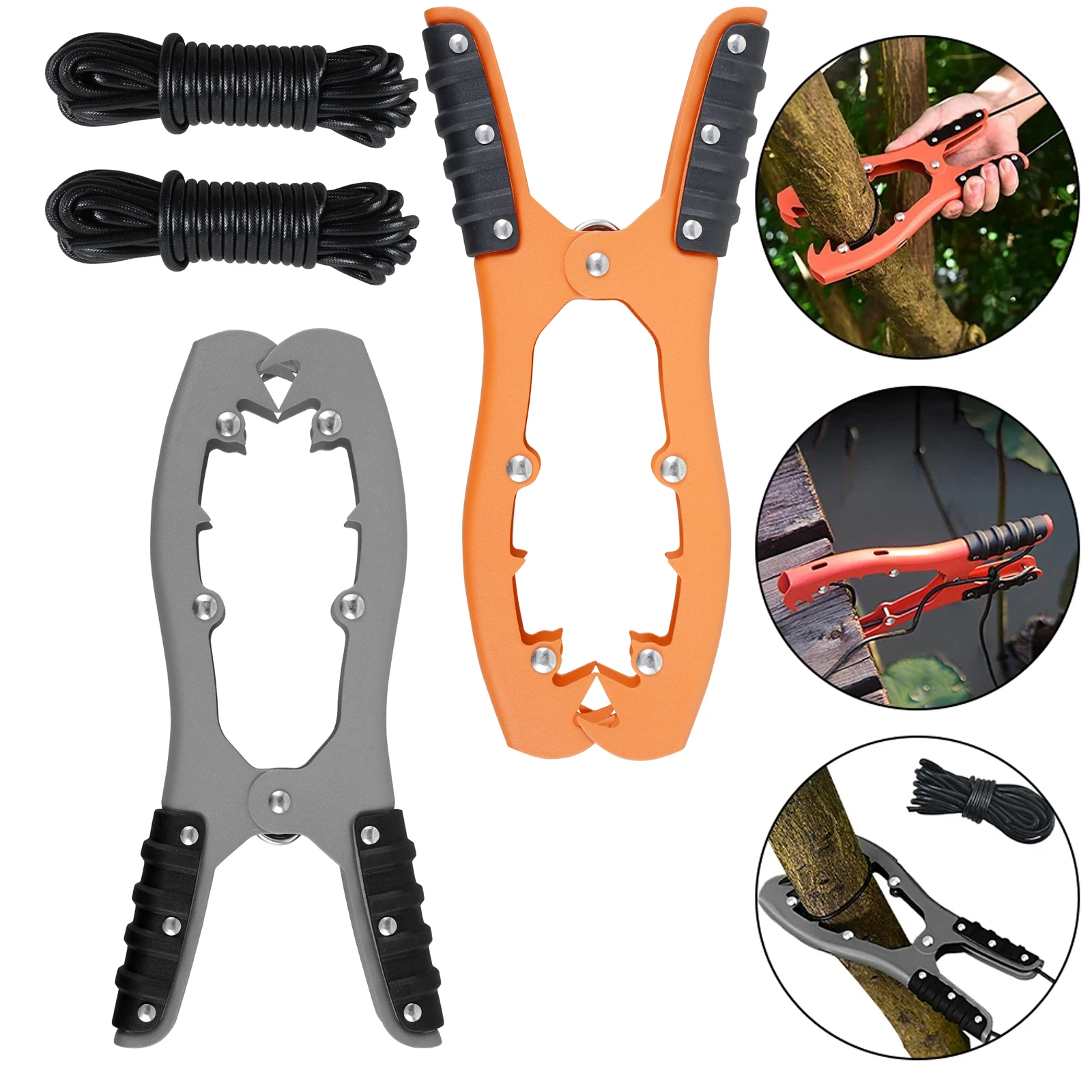 Kayak Anchor Gripper with Large Clamping Mouth with 16.5ft Rope Kayaking Safety  Stainless Steel Equipment for Boating Camping