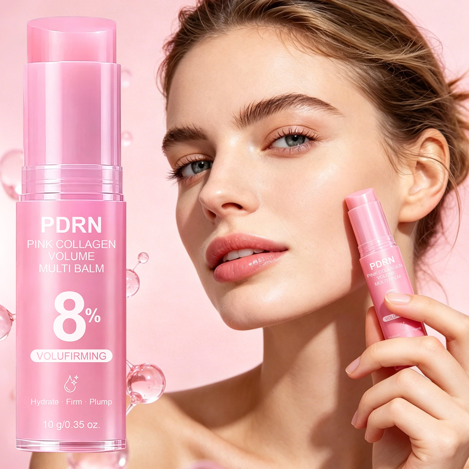 10g PDRN Collagen Multi Balm Stick Retinol Peptide Firming Plumping Smooth Fine Lines All Skin Face Care