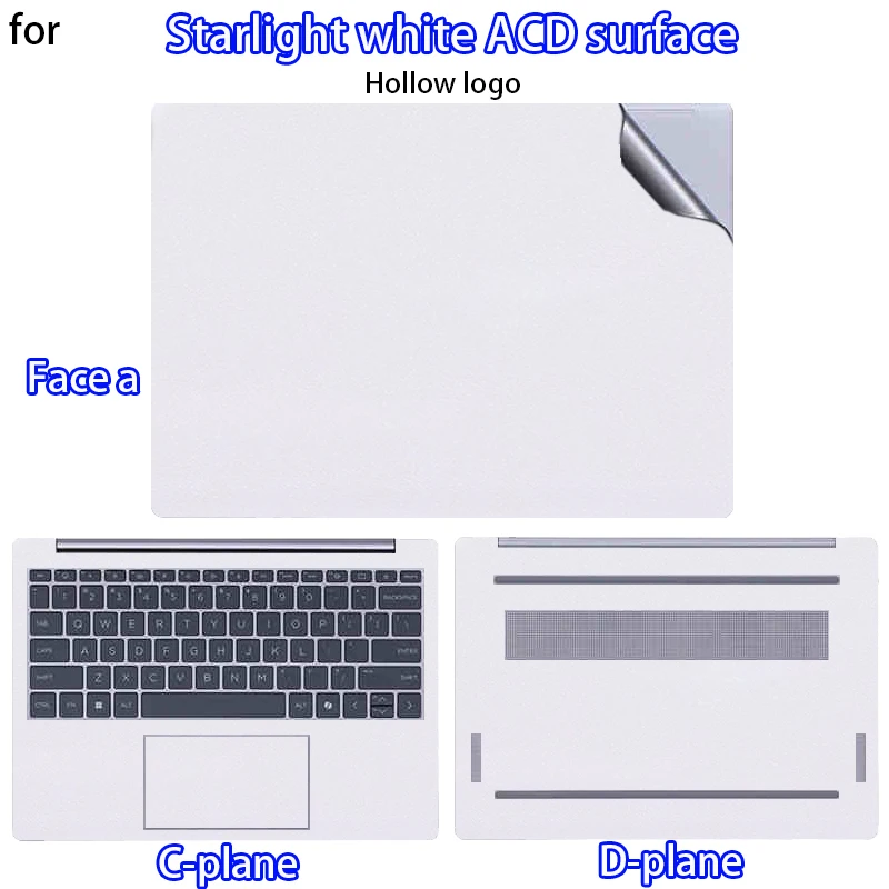 Pre-cut vinyl skin film for HP OmniBook 5 Flip 2-in-1 14-fp notebook fuselage film shell for HP OmniBook 5 16-bu protective film