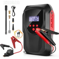 15800mAh Car Jump Starter With Air Compressor Tire Inflator Portable 150PSI Air Pump Car Tires Pump Car Electrical Appliances