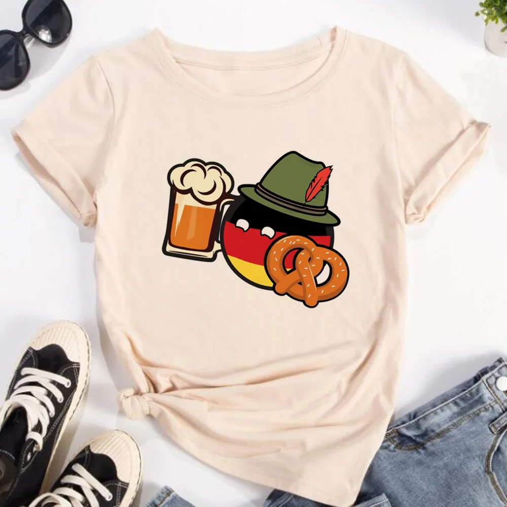 Germany Tee women harajuku summer funny tshirt female comic graphic clothing