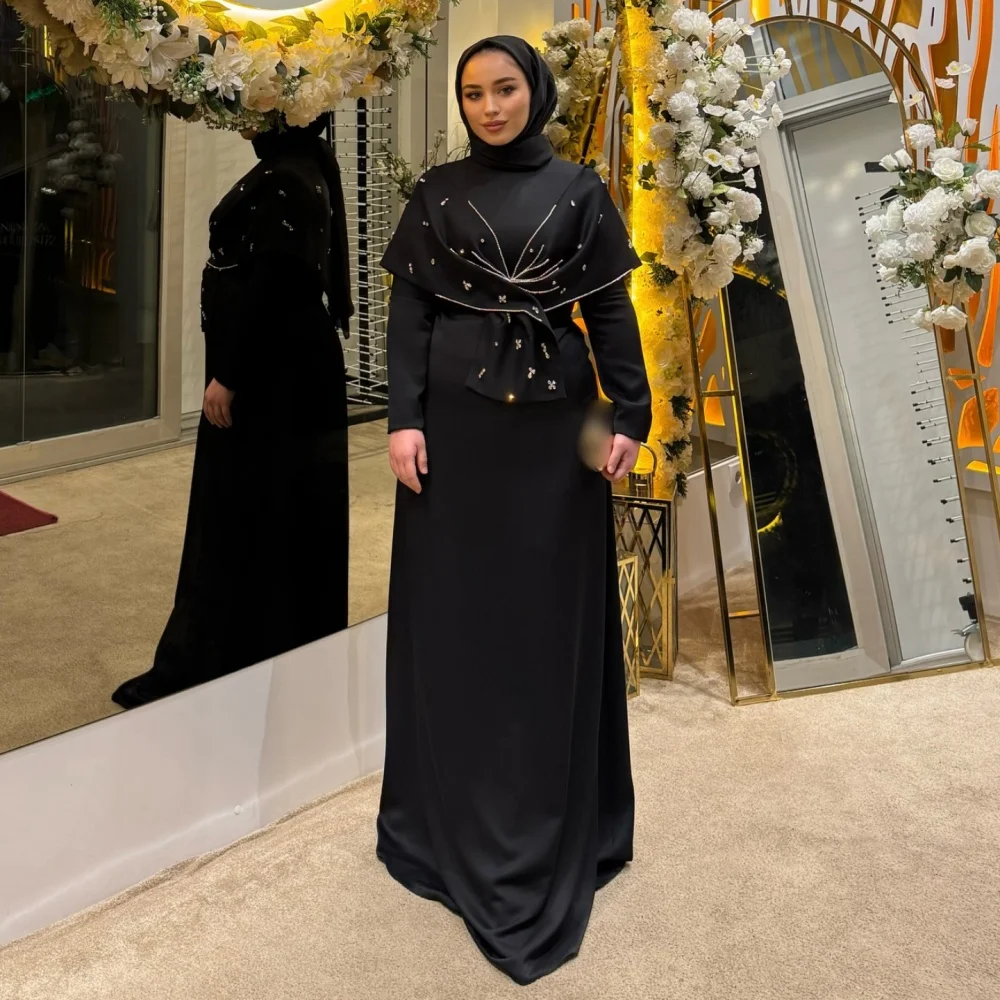 

Customized Classic Women Evening Dress A-line Long Dresses Bespoke Occasion Elegant Party Wedding Glitter