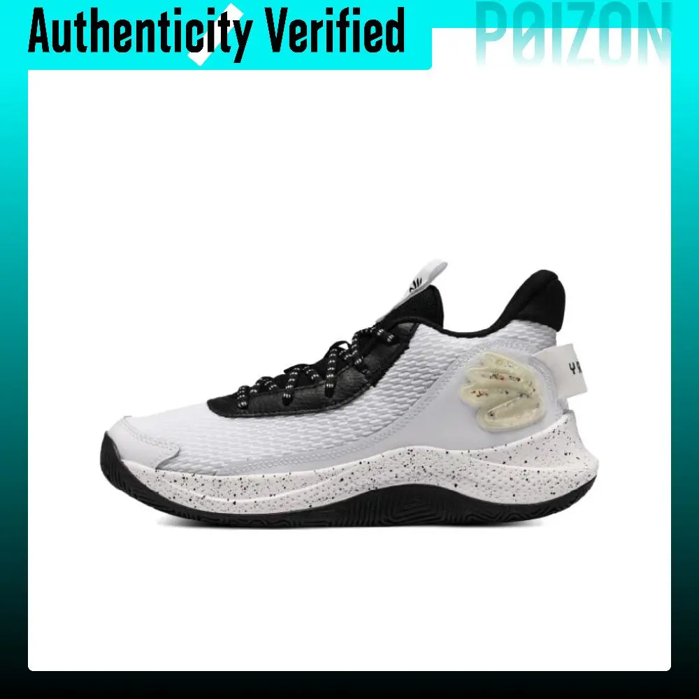 Under Armour Curry 3 Z7 High top Basketball Shoes Unisex Silver Black 3026622-101
