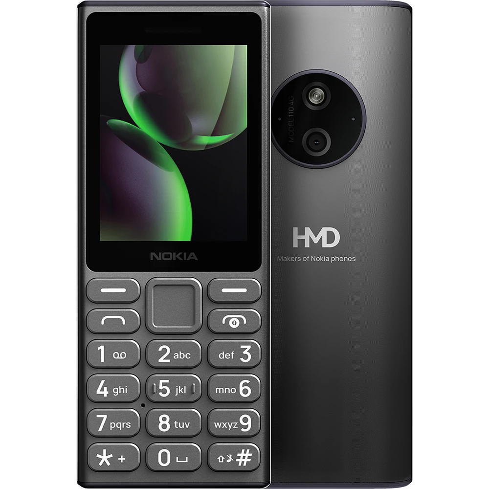 Nokia 110 2024 4G Feature Phone 2-inch 2SIM FM Radio Flashlight 1000mAh MP3 Type-C Physical Buttons Nokia Elderly Backup Phone