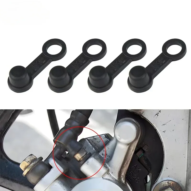 10Pcs Motorcycle Dust Cap Brake Bleed Nipple Cover Screw Cap Brake Caliper Cover Rubber Motorcycle Motorbike