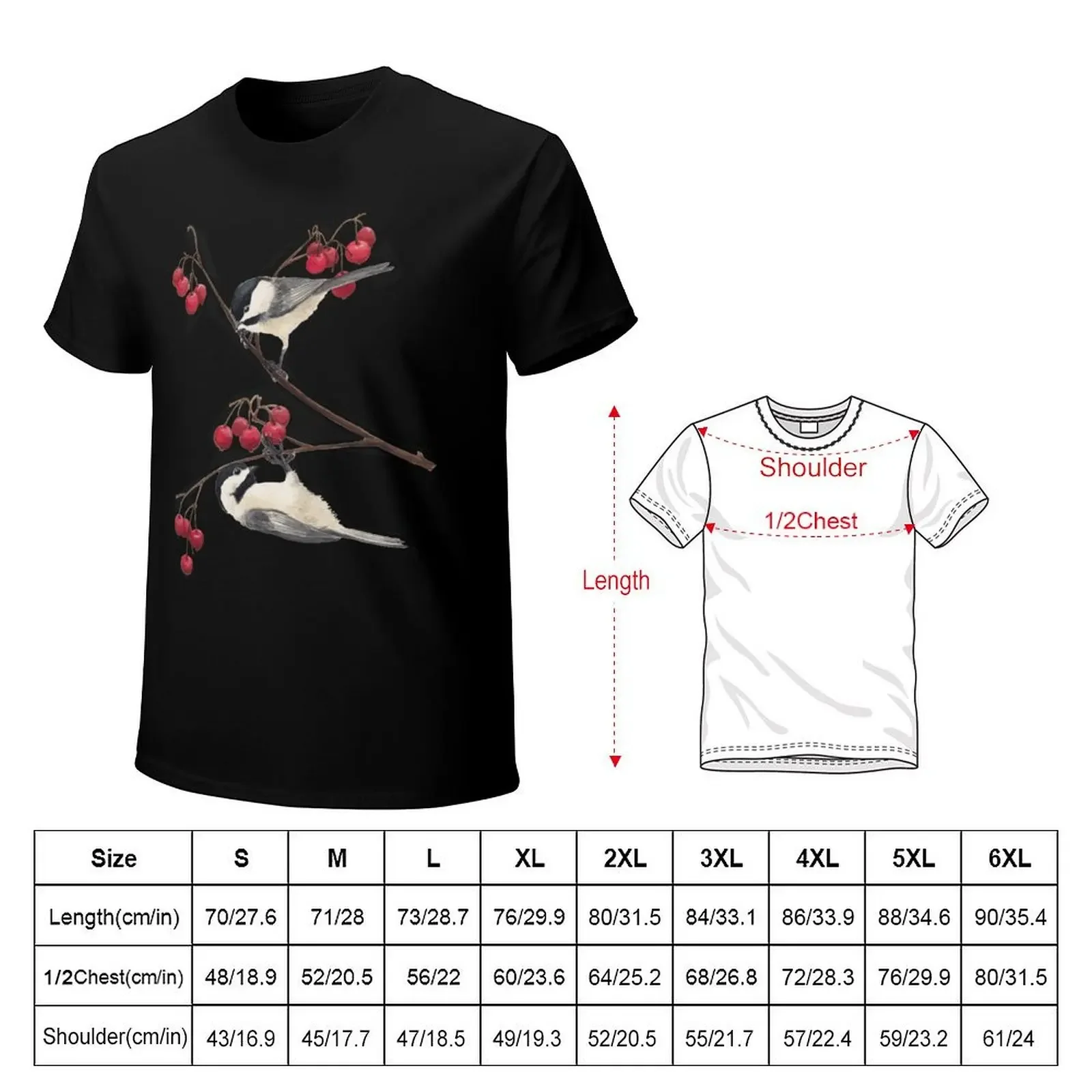 Black Capped Chickadee Provider T-Shirt shirts graphic tees blacks cute tops blanks shirts men