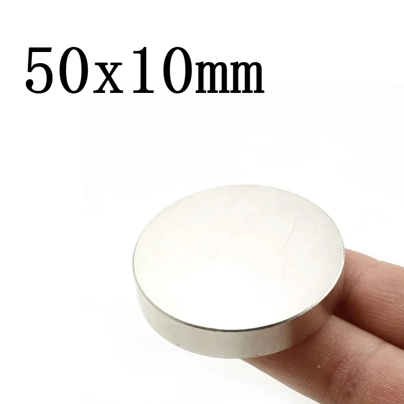 50x10 mm Strong Cylinder Magnet 50mmx10mm For Home Refrigerators, Offices DIY 50x10mm Big Disc Magnet 50*5 mm