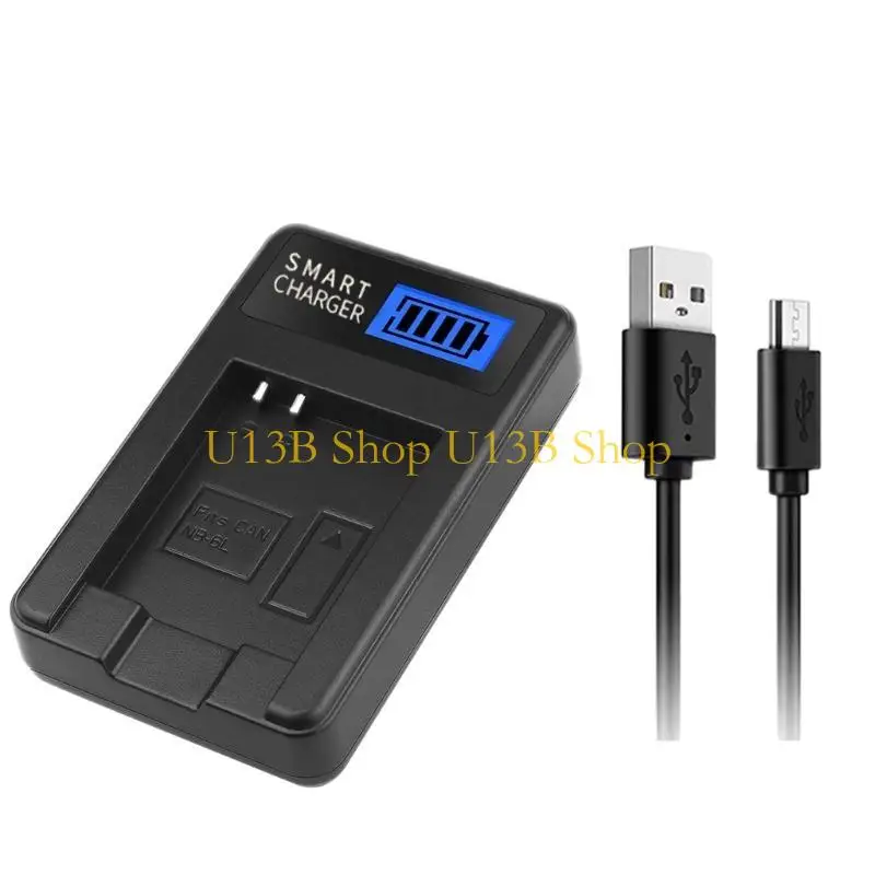 شاحن U13B سفر USB FRANDER FORMON FOR NB6L ، SX710/SX700/SX600 بطاريات كاميرا فعالة في كفاءة الطاقة.