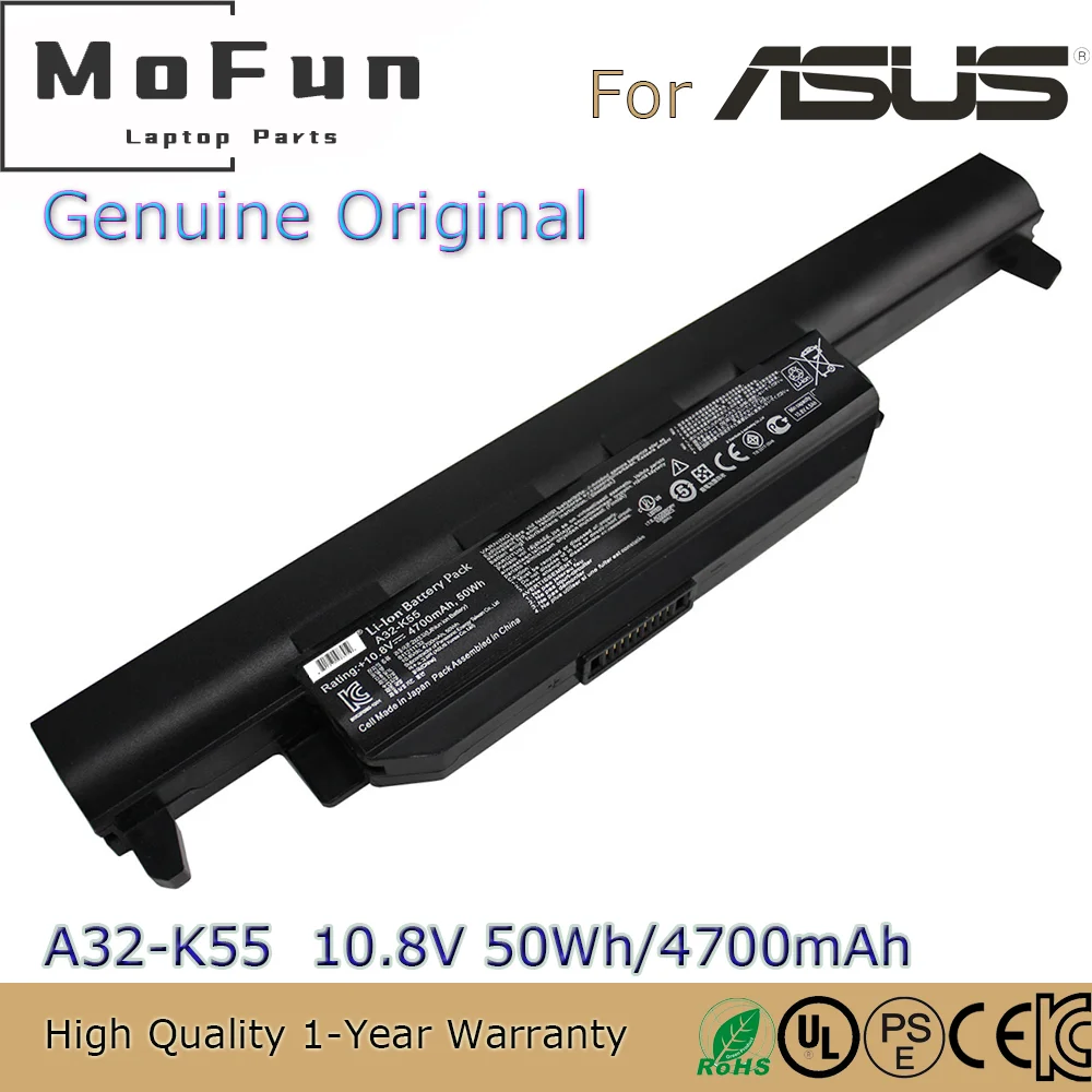 Brand New Original A32-K55 10.8V 50Wh Laptop Battery for ASUS K55V K55N X45C X45U X55A X55C A32-K55X Q500A