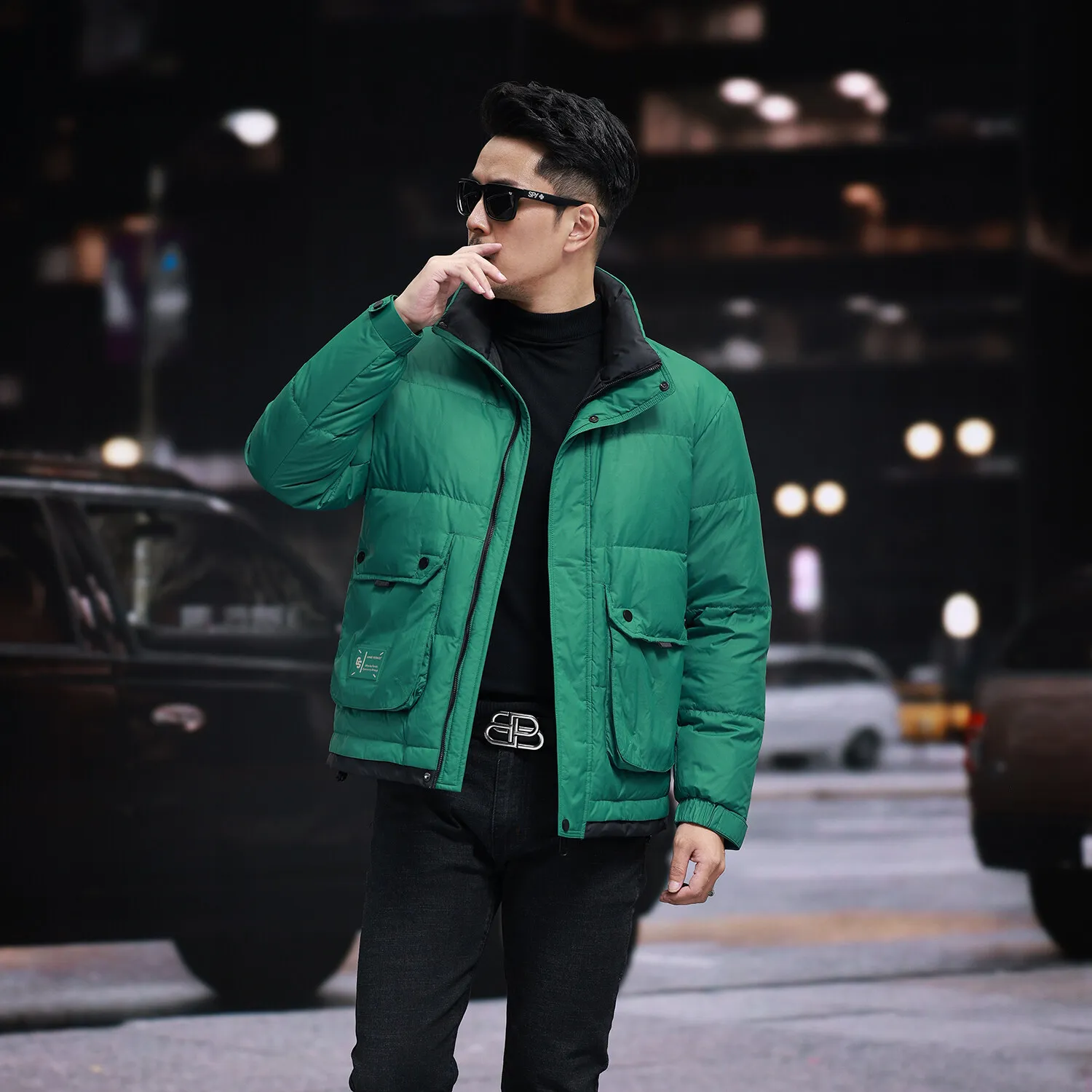 

High Quality Men's Casual Stand Collar Down Jackets 2025 Winter Outwear Loose Windproof Warm Puffer Coat Padded Parkas Clothing