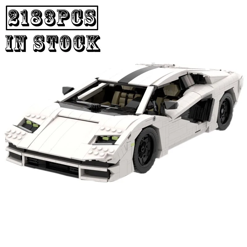 

2021 New Countach LPI 800-4 Hypercar Super Racing Car Model Fit MOC-143575 Building Blocks Bricks Kits Toys Kid Birthday Gifts