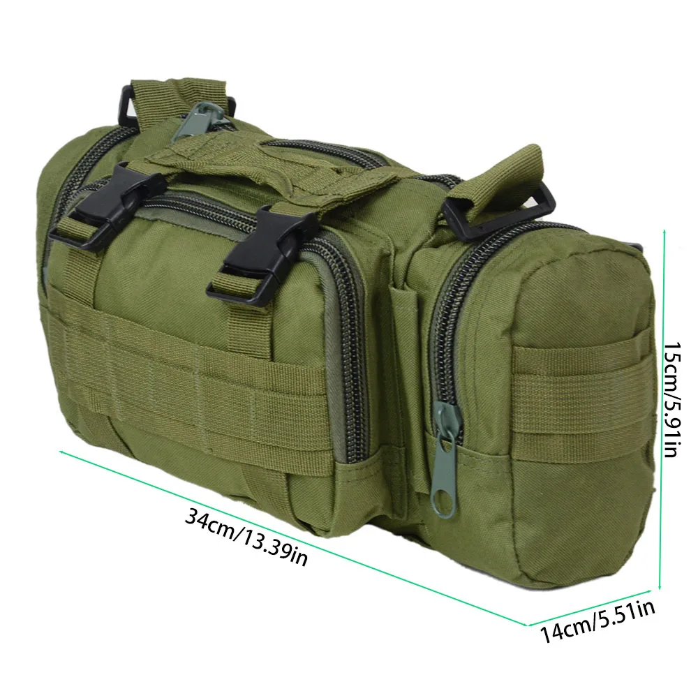 Esportes ao ar livre camuflagem ciclismo fotografia tático 3p saco de cintura de ataque mágico, multifuncional ao ar livre saco de ombro único