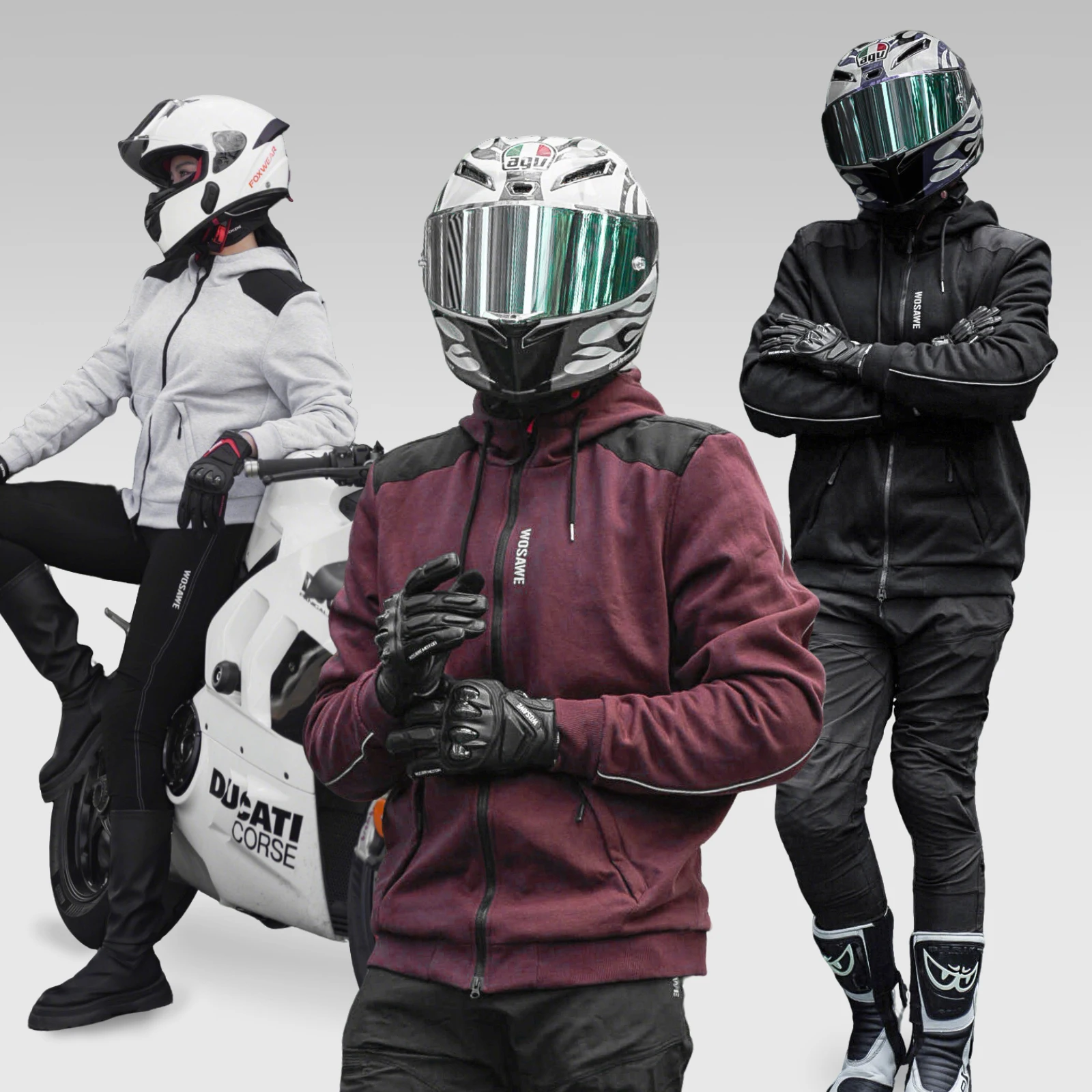 WOSAWE Heren Motorjas met Capu - Motorcycle Gear Hoodie recensie en prijs