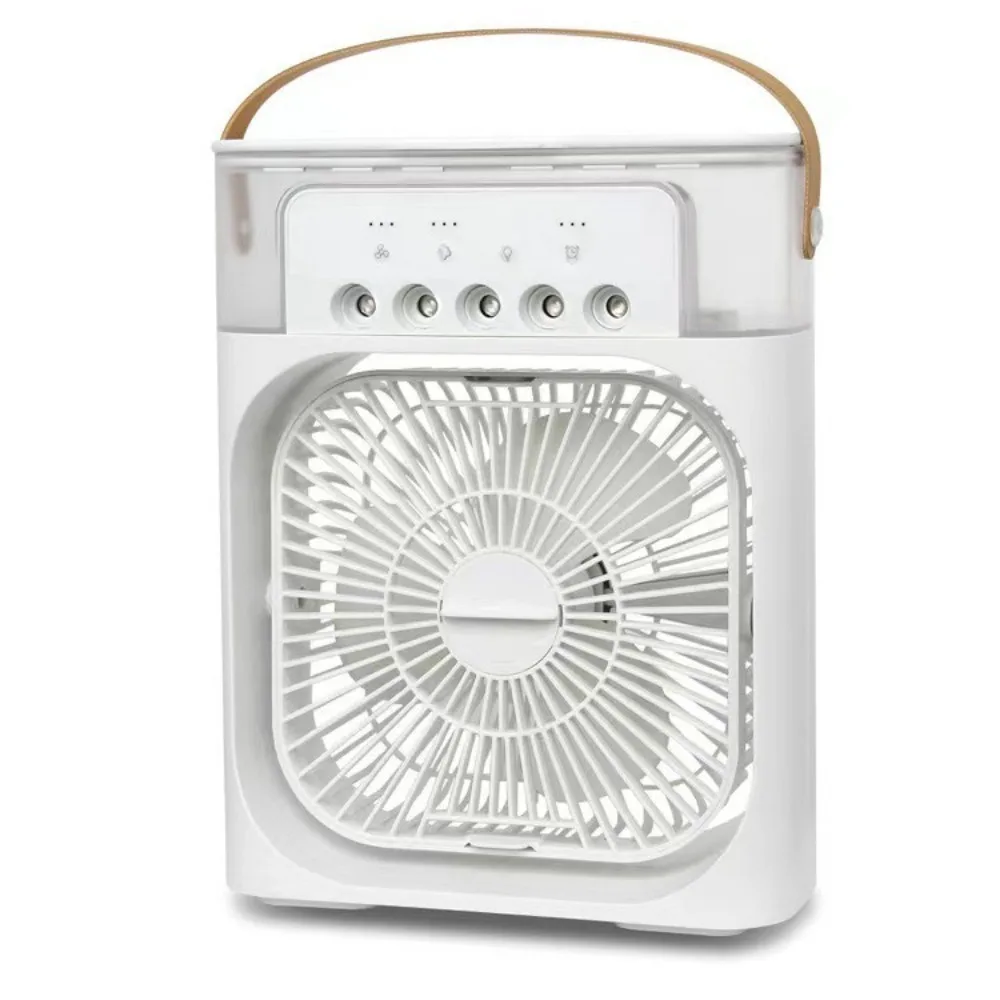 3 In 1 Fan AIr Conditioner Household Mini Air Cooler LED Night Light Portable Humidifier Air Adjustment Fan Office Home Fan