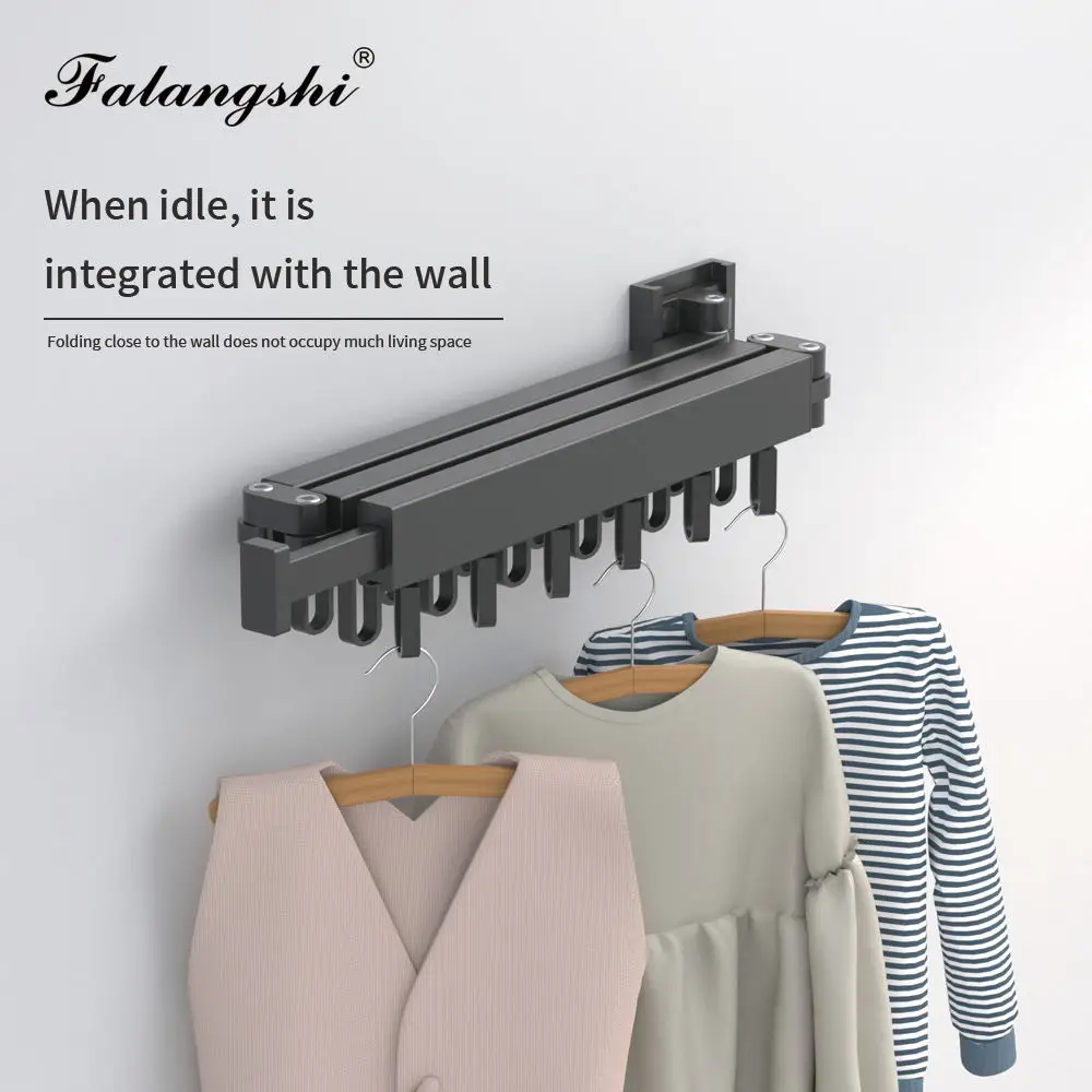 Folding Clothes Hanger Retractable Cloth Drying Rack Indoor&Outdoor Space Aluminum Household Clothes Organization WB3027