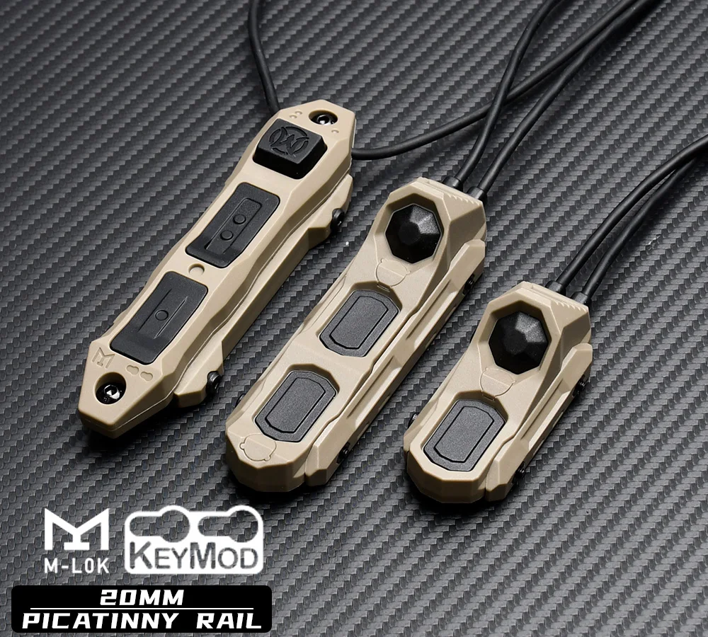 AXON Taktischer Fernbedienungs-Druckschalter Mod-Knopf Kompatibel mit SF M300 M600 2.5 3.5 Crane Plug Passend für 20mm-Schiene für NGAL PEQ OGL – Detail 1