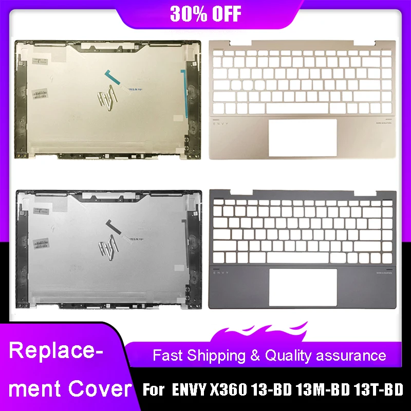 

Аксессуары для ноутбуков Задняя крышка ЖК-дисплея для HP ENVY X360 13-BD 13M-BD 13T-BD Серия Упор для рук Верхняя задняя крышка Золото Серебристая крышка A C