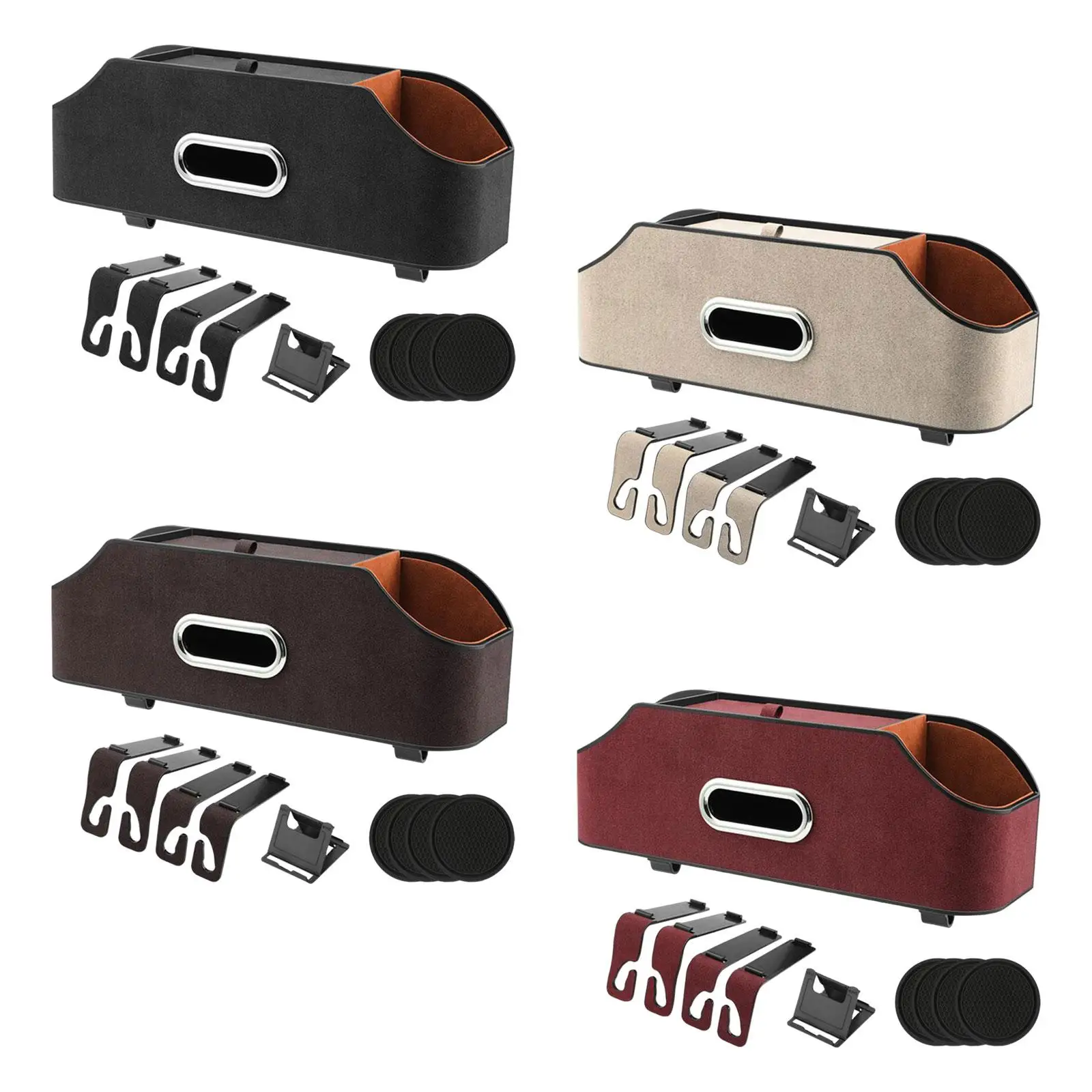 Car SUV Seat Headrest Organizer Cup Napkin Holder Tear Resistant Universal