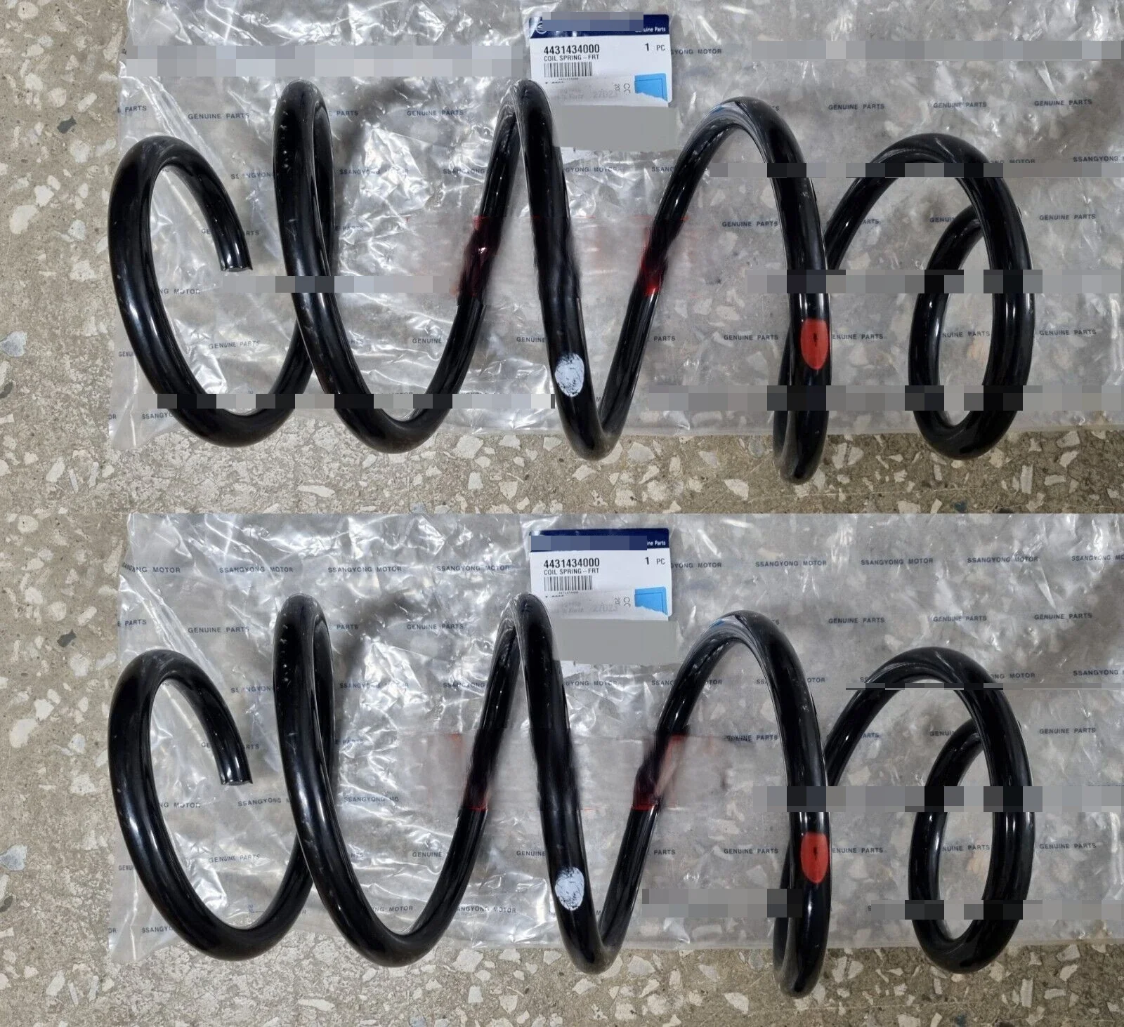 Mola helicoidal dianteira 2 peças # 4431434000 Par para Ssangyong KORANDO